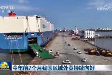 今年前7个月我国区域外贸持续向好